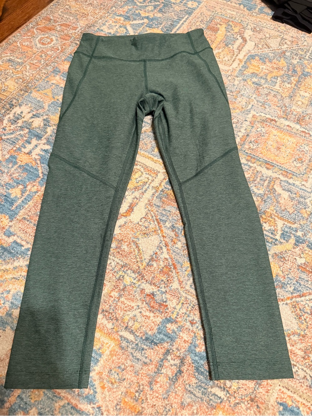 Outdoor Voices Forest Green Performance Leggings - High-Waist Active Bottoms